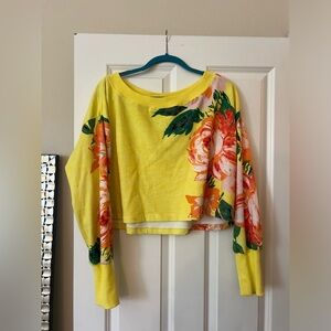 Anthropologie cropped sweatshirt